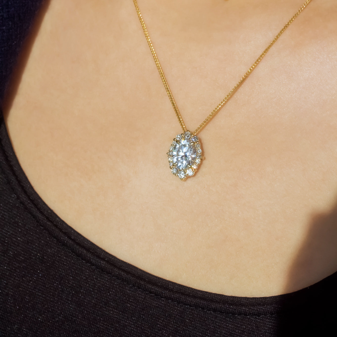 3.5 Carat Moissanite Ophelia Necklace